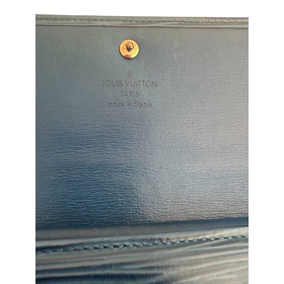 LOUIS VUITTON Womens Blue Epi Leather Long Clutch Wallet - Picture 12 of 14